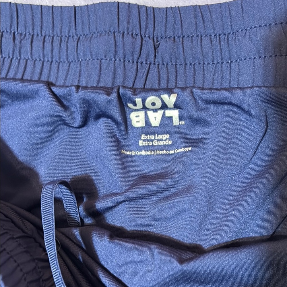 JoyLab Blue Athletic Shorts Elastic Waist Moisture-Wicking - Picture 4 of 7